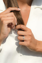 Anillo de Diamantes "Infinito" 0.31/51 - Oro Blanco 375/1000