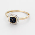 “Myriad” Ring, D0,036/8; Sa0,4/4 - 375/1000 Yellow Gold