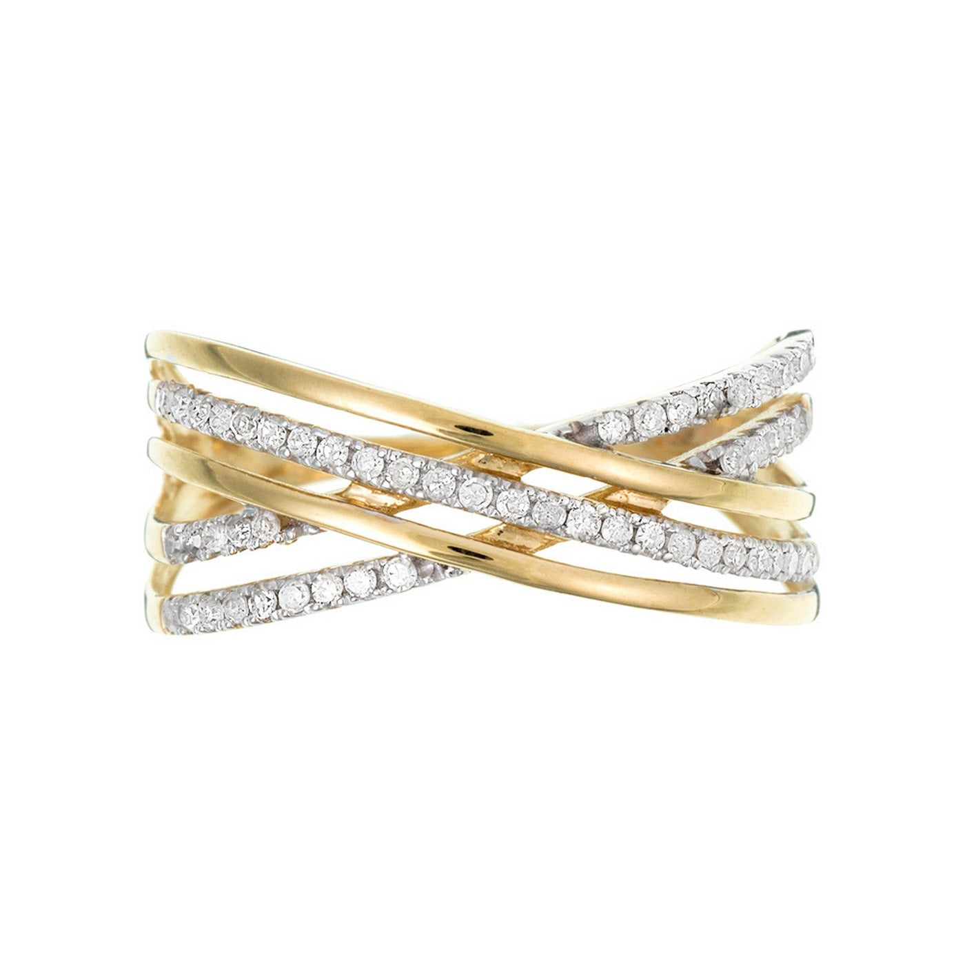 Bague "Lampang" D 0,24/53 - Or Jaune 375/1000