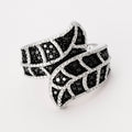 Anillo "Bella de Noche" D0,067/19; Dn0,418/44 - Oro blanco 375/1000