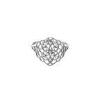 Anillo “Encaje” D0.061/11 – Oro Blanco 375/1000