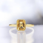 Anillo Citrino "Classy" 1.86/1 - Oro amarillo 375/1000