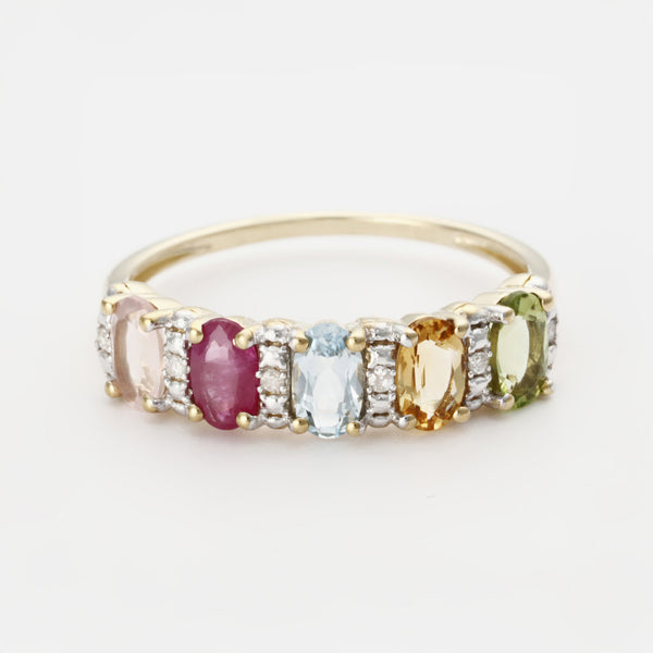 Bague "Florentine" D0,033/6; Pd0,272/1; Ct0,44/1; Bt0,35/1; Ru0,35/1;  Rq0,33/1