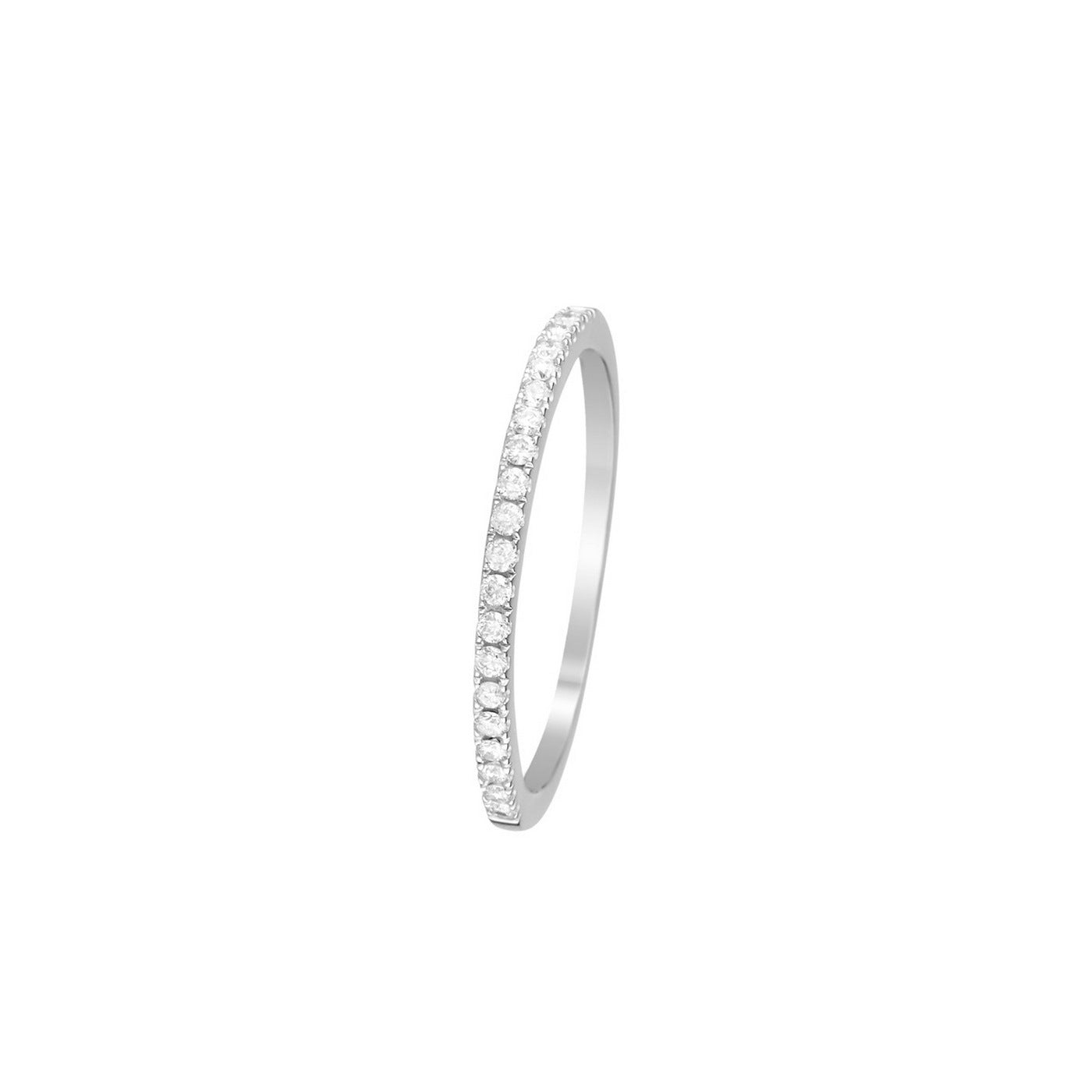 Anillo "Alliance Délice" Diamantes 0.16/20 - Oro blanco 375/1000