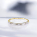 Anillo "Alliance Délice" Diamantes 0.16/20 - Oro amarillo 375/1000