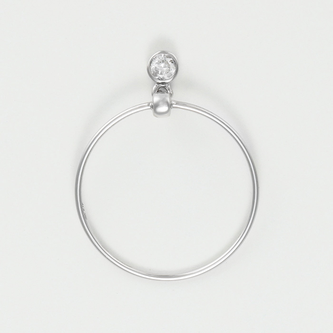 Bague "Binja" D 0,068/1 - Or Blanc 375/1000