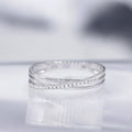 Anillo "Kudai" D 0.269/17 - Oro blanco 375/1000