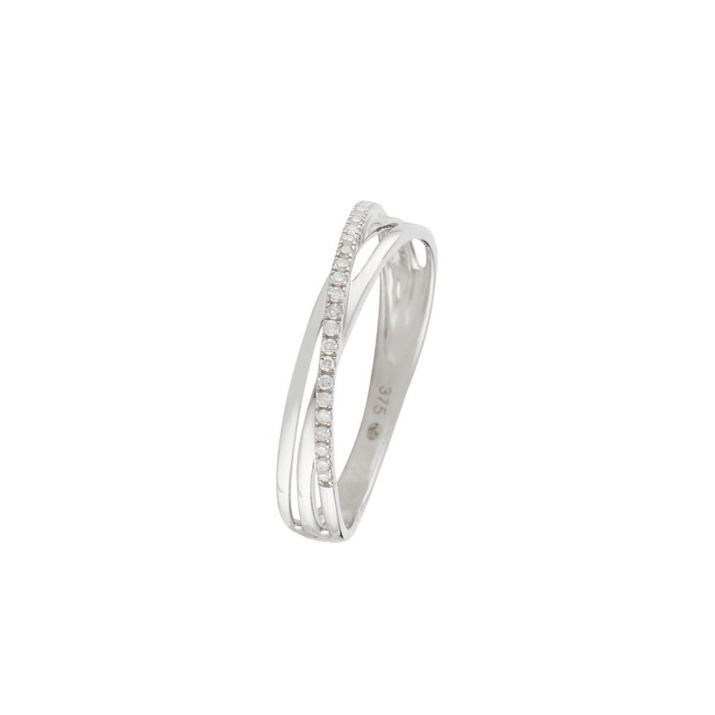 Anillo "Kudai" D 0.269/17 - Oro blanco 375/1000