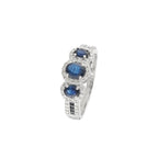 Anillo "Varis" D 0.286/52 Zafiro 1.136/11 - Oro blanco 375/1000