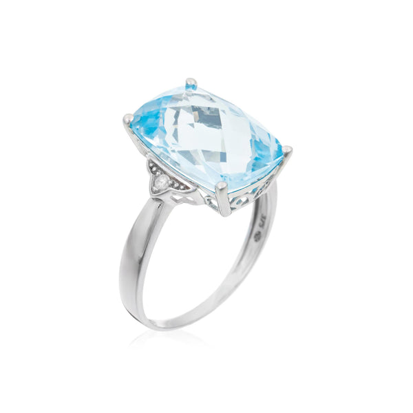 Anillo "Blue Hilll" D0,03/2 Blue Topaze 9,75/1