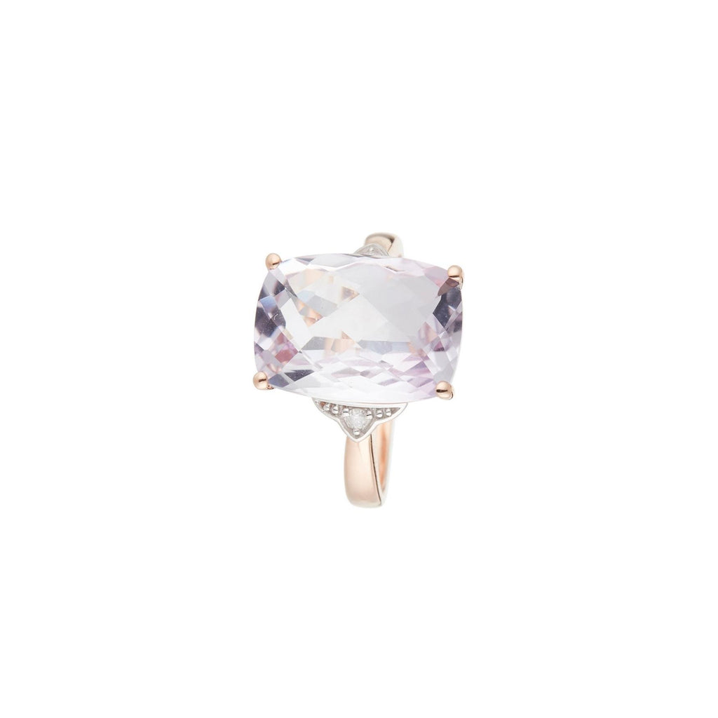 Anillo Roseam "Pink Hill" 7.15/1 Dia0.032/2 - Oro rosa 375/1000