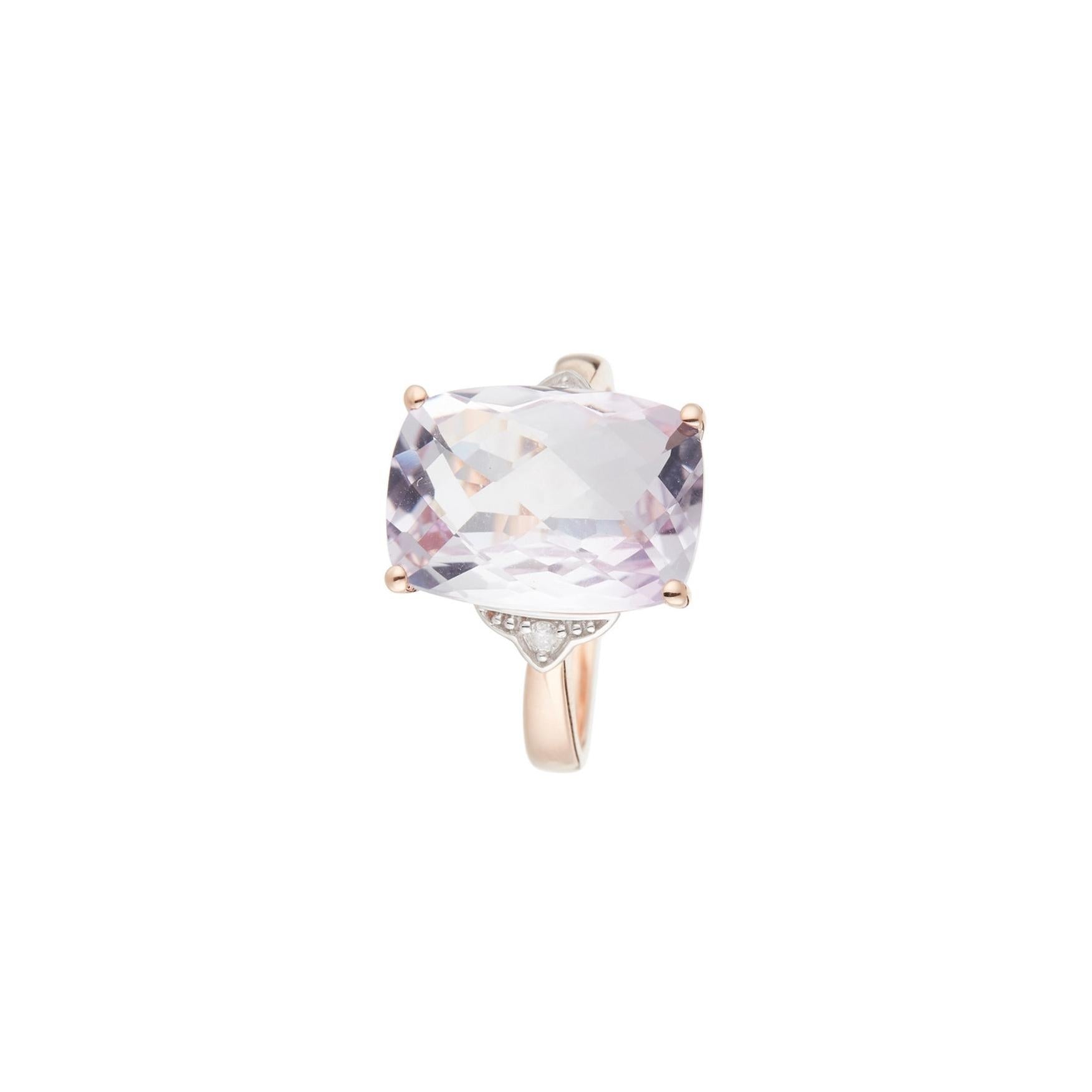 Anillo Roseam "Pink Hill" 7.15/1 Dia0.032/2 - Oro rosa 375/1000