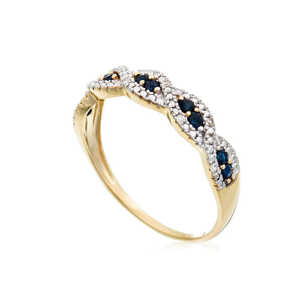 Anillo "Saly" D0,05/14 Zafiro 0,33/10