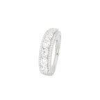 Anillo "Sitra" D 0.08/24 Topacio blanco 1.16/7 - Oro blanco 375/1000