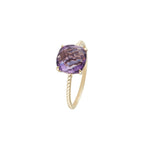Anillo "Ihosy" Amatista 3.15/1 - Oro amarillo 375/1000