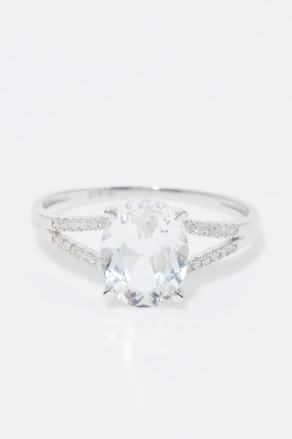 Anillo "Miri" D 0,084/24 Topacio Blanco 2,45/1