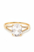 “Miri” Ring D 0.084/24 White Topaz 2.45/1