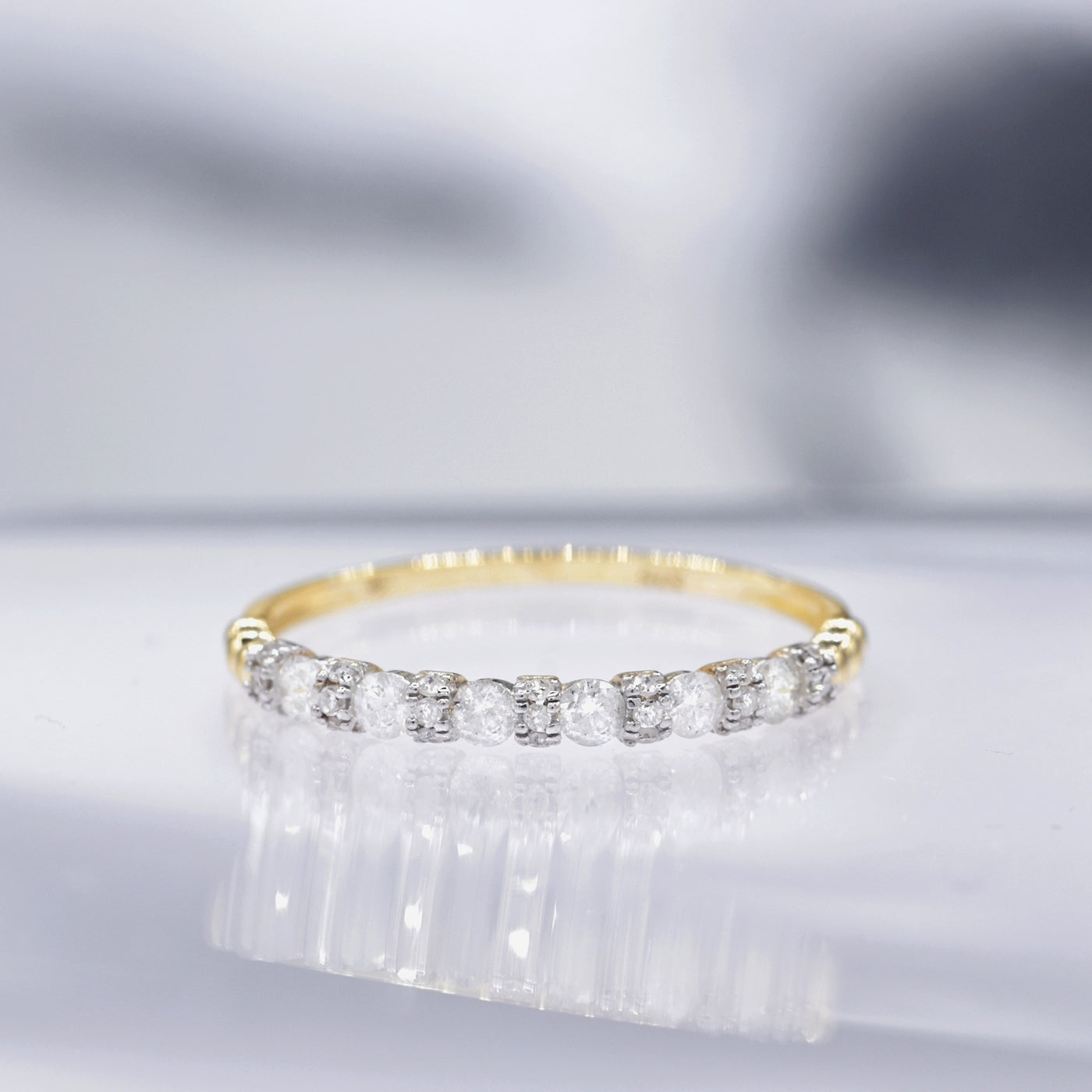 "Kuantan" Ring, D 0.294/27 - 375/1000 Yellow Gold