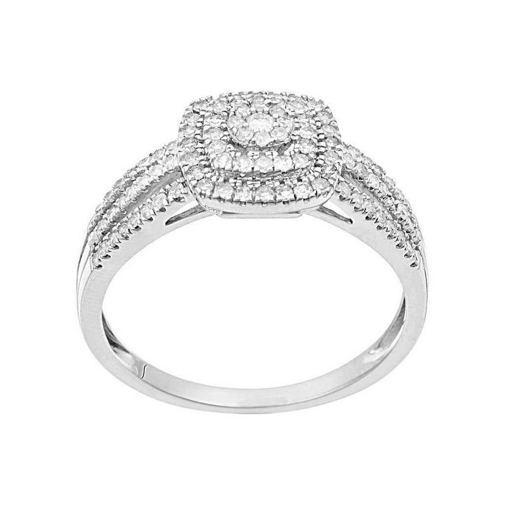 Bague "Moromba" D 0,493/97 - Or Blanc 375/1000