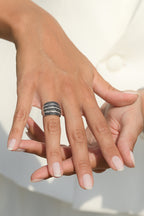Anillo "Maeva" D 0.501/64 - Oro blanco 375/1000
