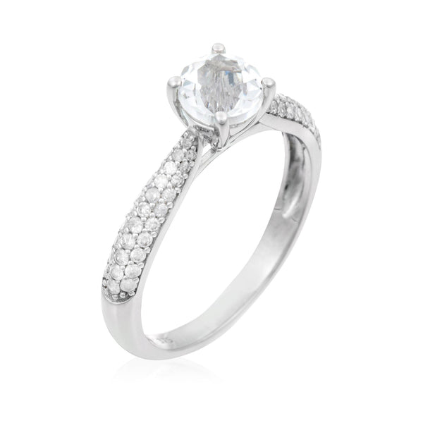 Anillo "Tawo" D 0,327/62 White Topaze 1,43/1