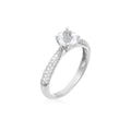 Anillo "Tawo" D 0.327/62 Topacio blanco 1.43/1 - Oro blanco 375/1000