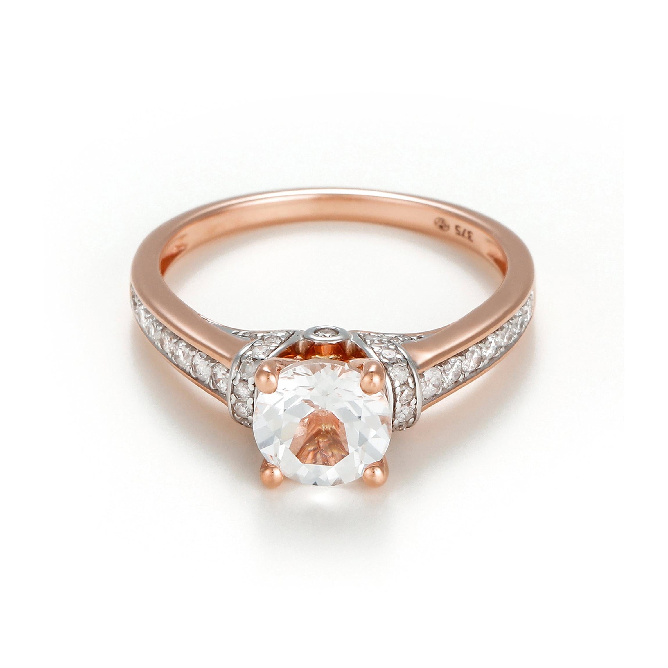 "Chera" Ring D 0.291/40 White Topaze 1.573/1