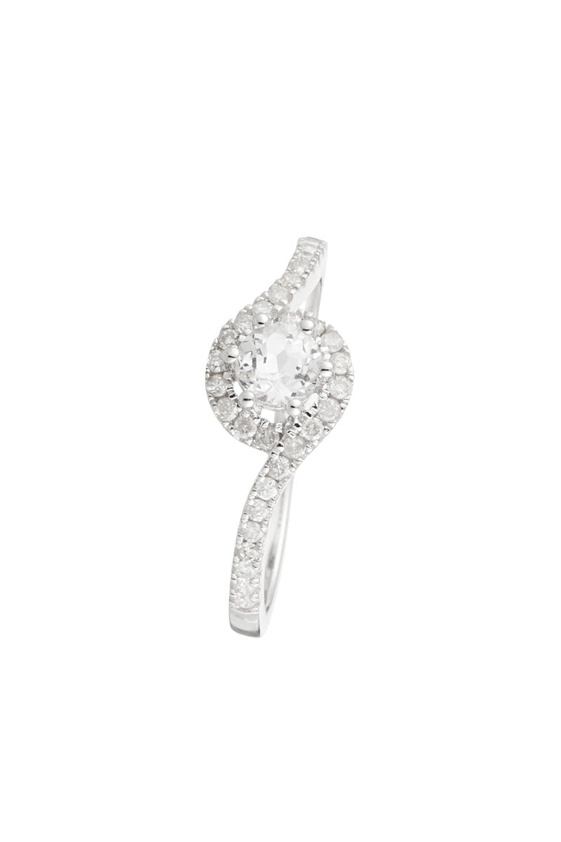 Anillo "Sirana" D 0,202/32  White Topaze 0,485/1