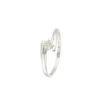 Anillo "Dava" D 0.049/7 - Oro blanco 375/1000