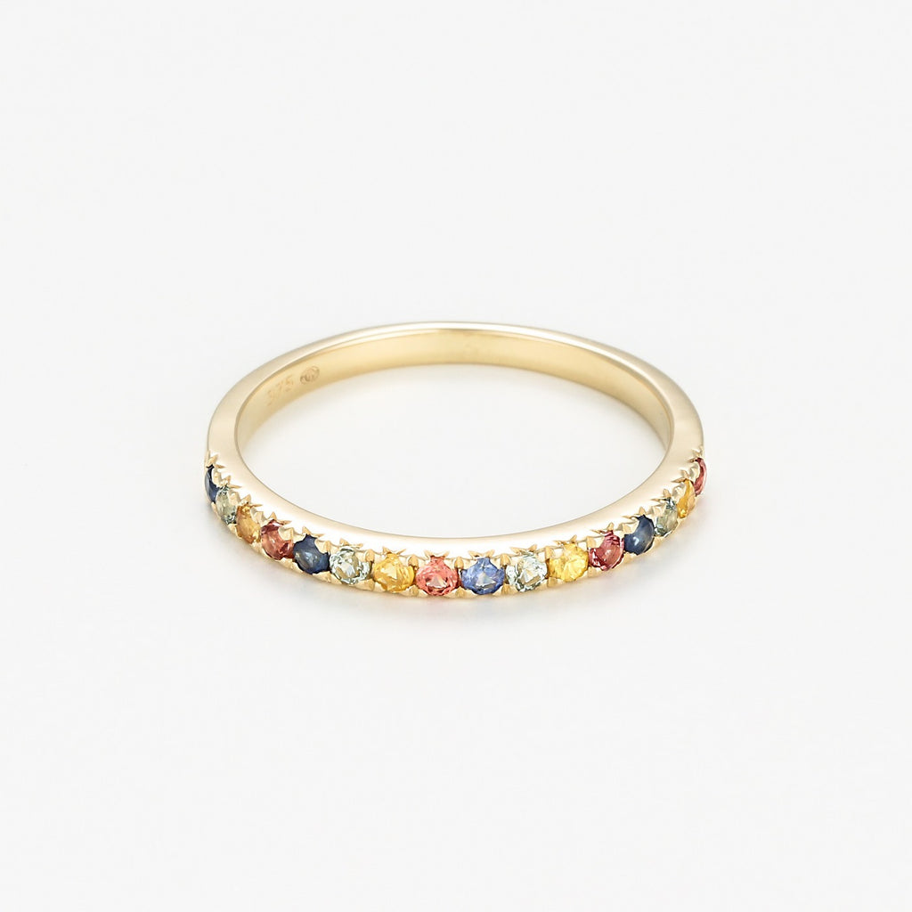 "Multicolor" Ring - Yellow Gold 375/1000