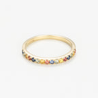 "Multicolor" Ring - Yellow Gold 375/1000