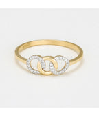 Bague "Ronds Entrelacés" - D0,06/30 - Or Jaune