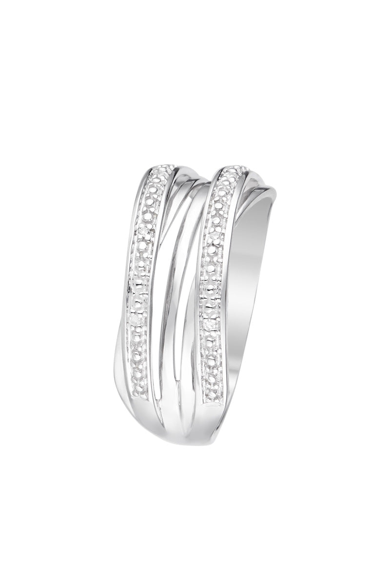 Bague "Rosario" Diamants 0,02Cts/6
