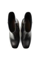 Botines transparentes con cristales - Negro