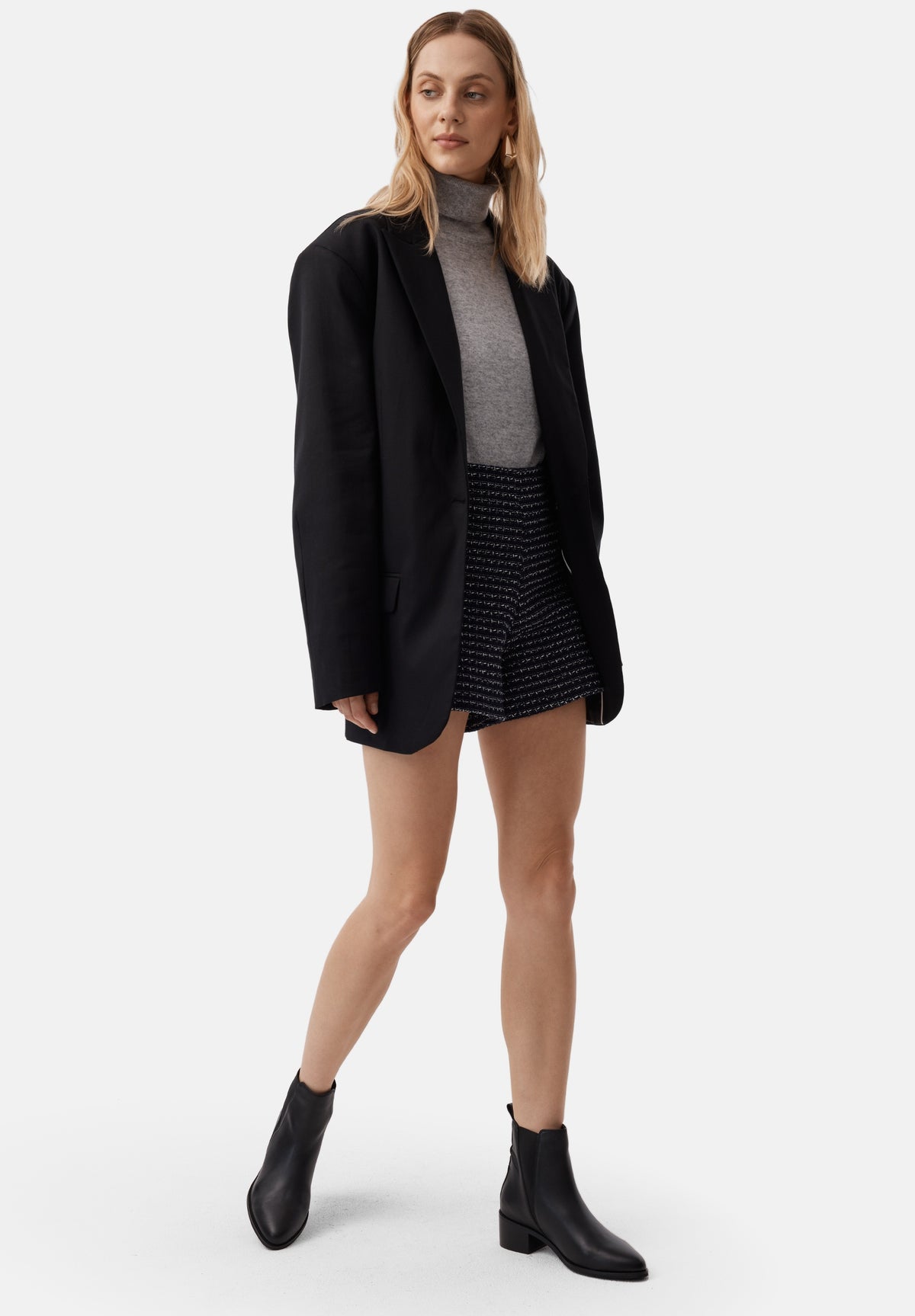 Galactic Mist Ankle Boots - Black