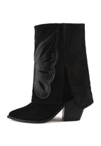 Botines con billete de cien dólares - Negro