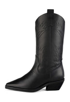 Botas con hojas de acebo - Negro
