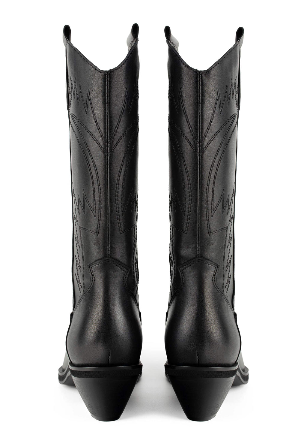 Botas con hojas de acebo - Negro