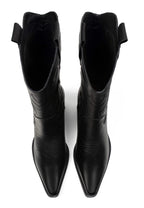 Botas con hojas de acebo - Negro