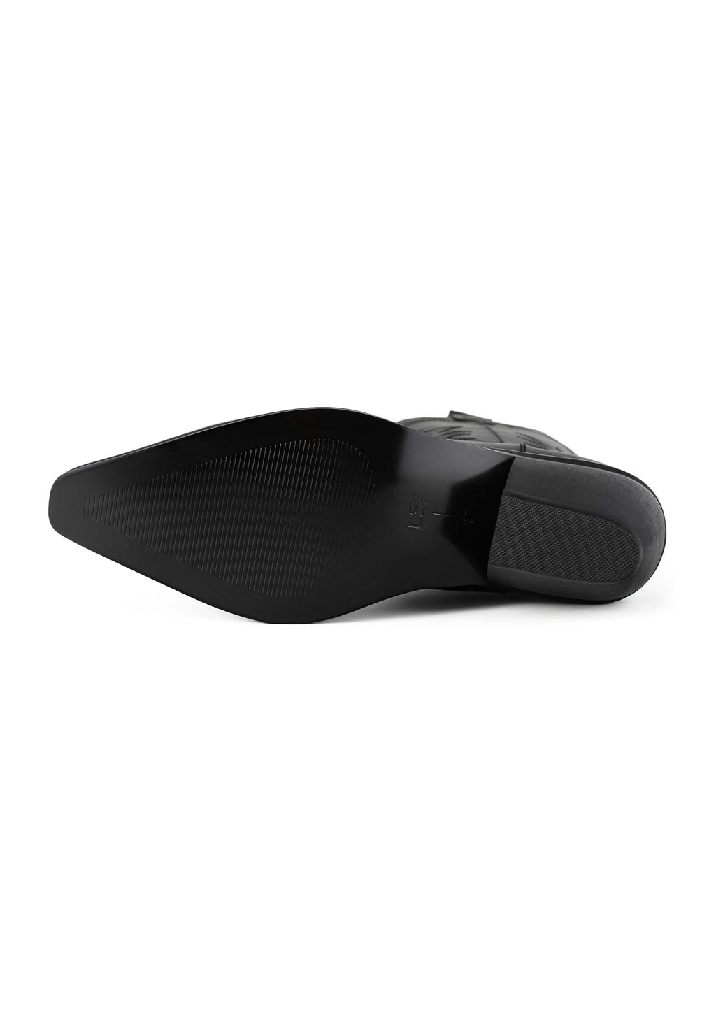 Botas con hojas de acebo - Negro