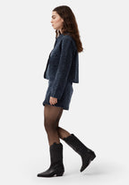 Botas con hojas de acebo - Negro