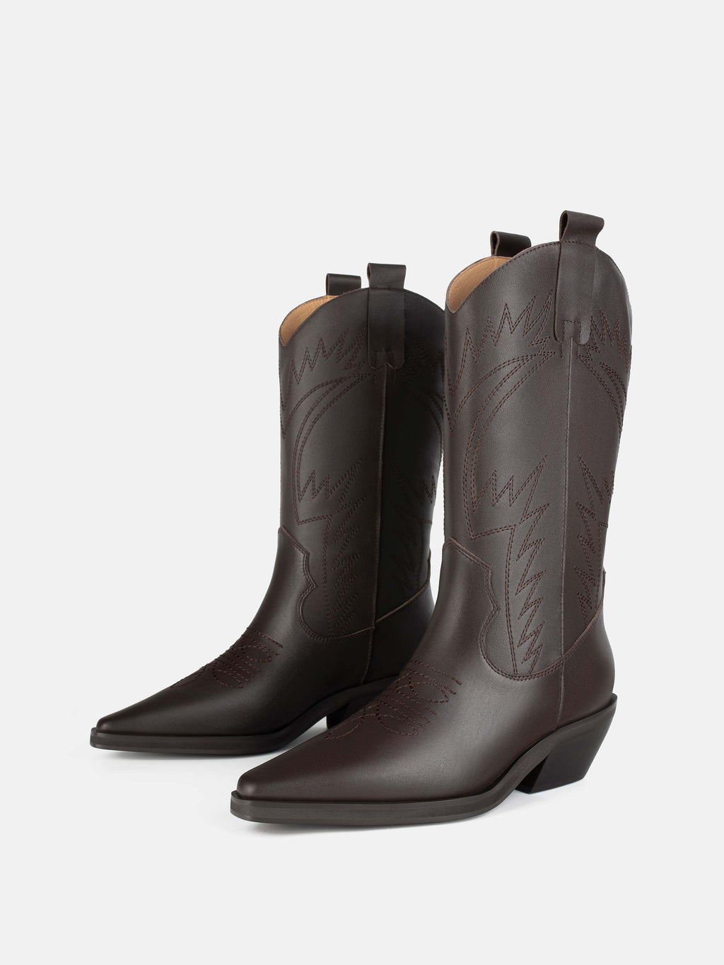 Holly Leaves Boots - Brown