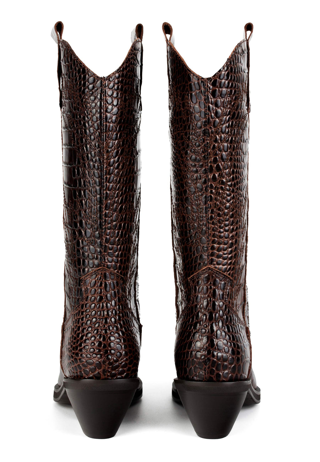 Holly Leaves Boots - Brown