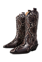 Holly Leaves Boots - Brown