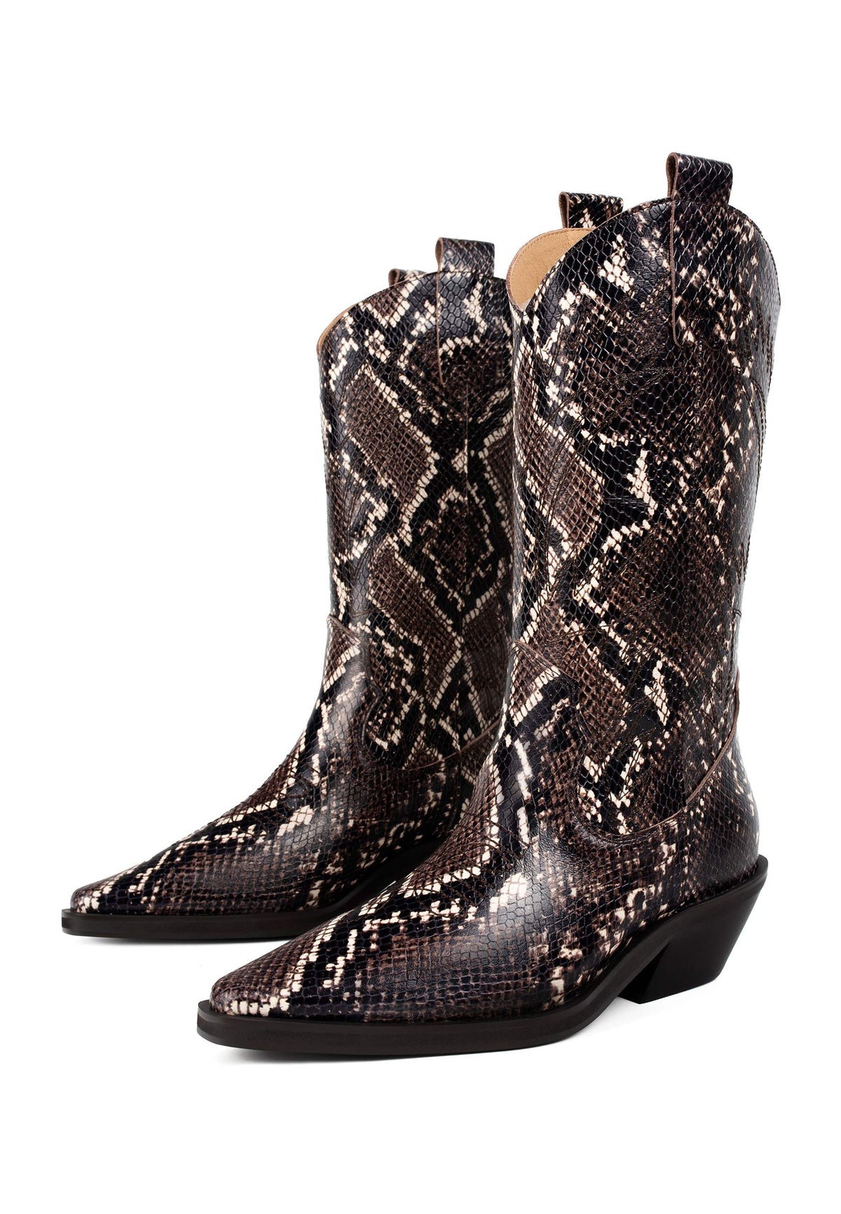 Holly Leaves Boots - Brown