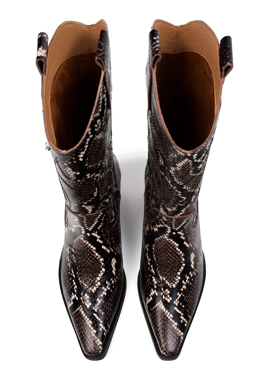 Holly Leaves Boots - Brown