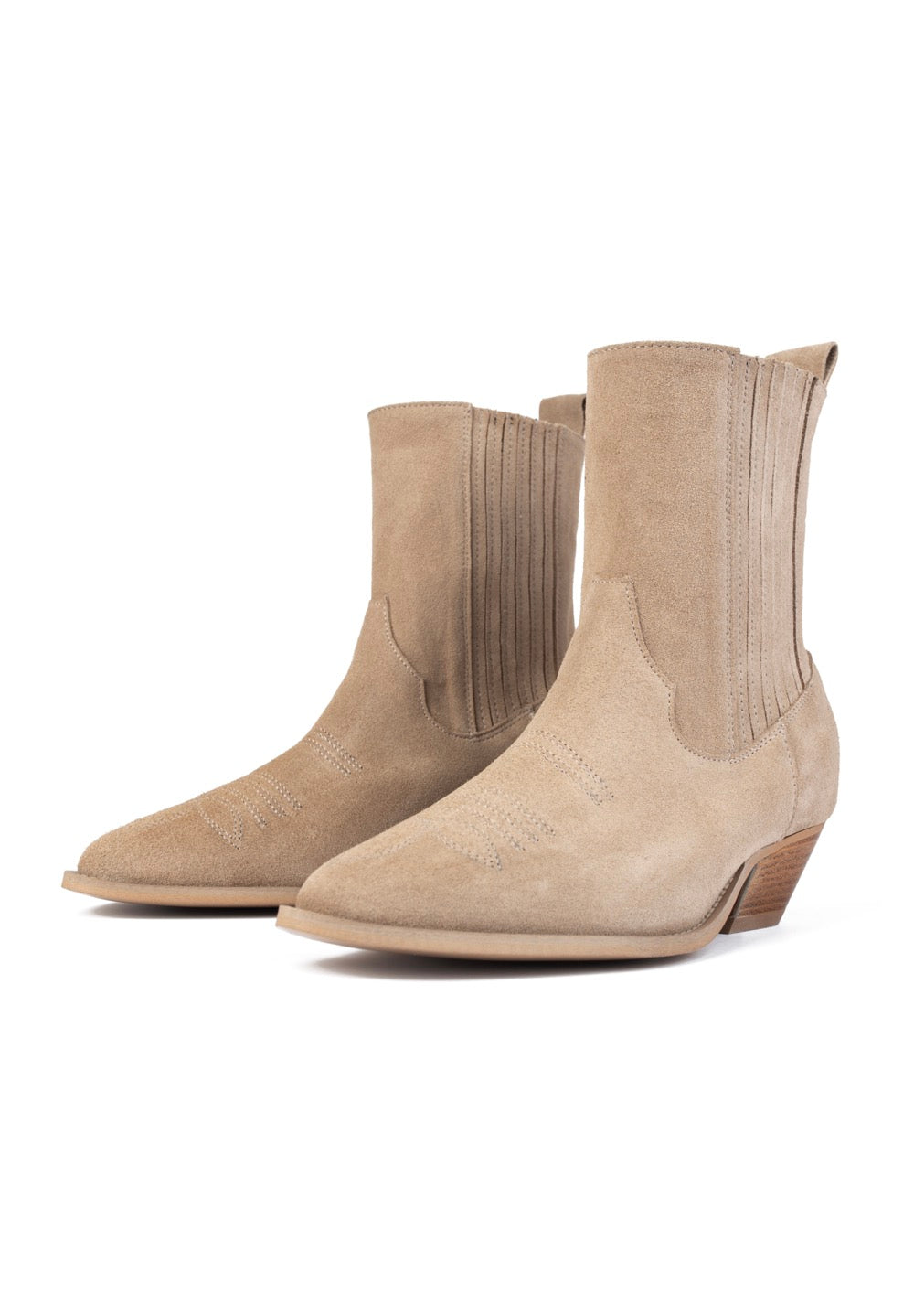Botines Never Been Alone - Cuero tostado