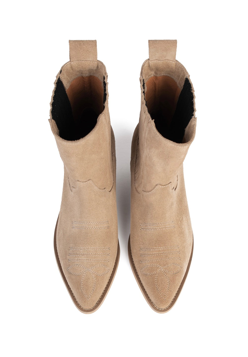 Botines Never Been Alone - Cuero tostado