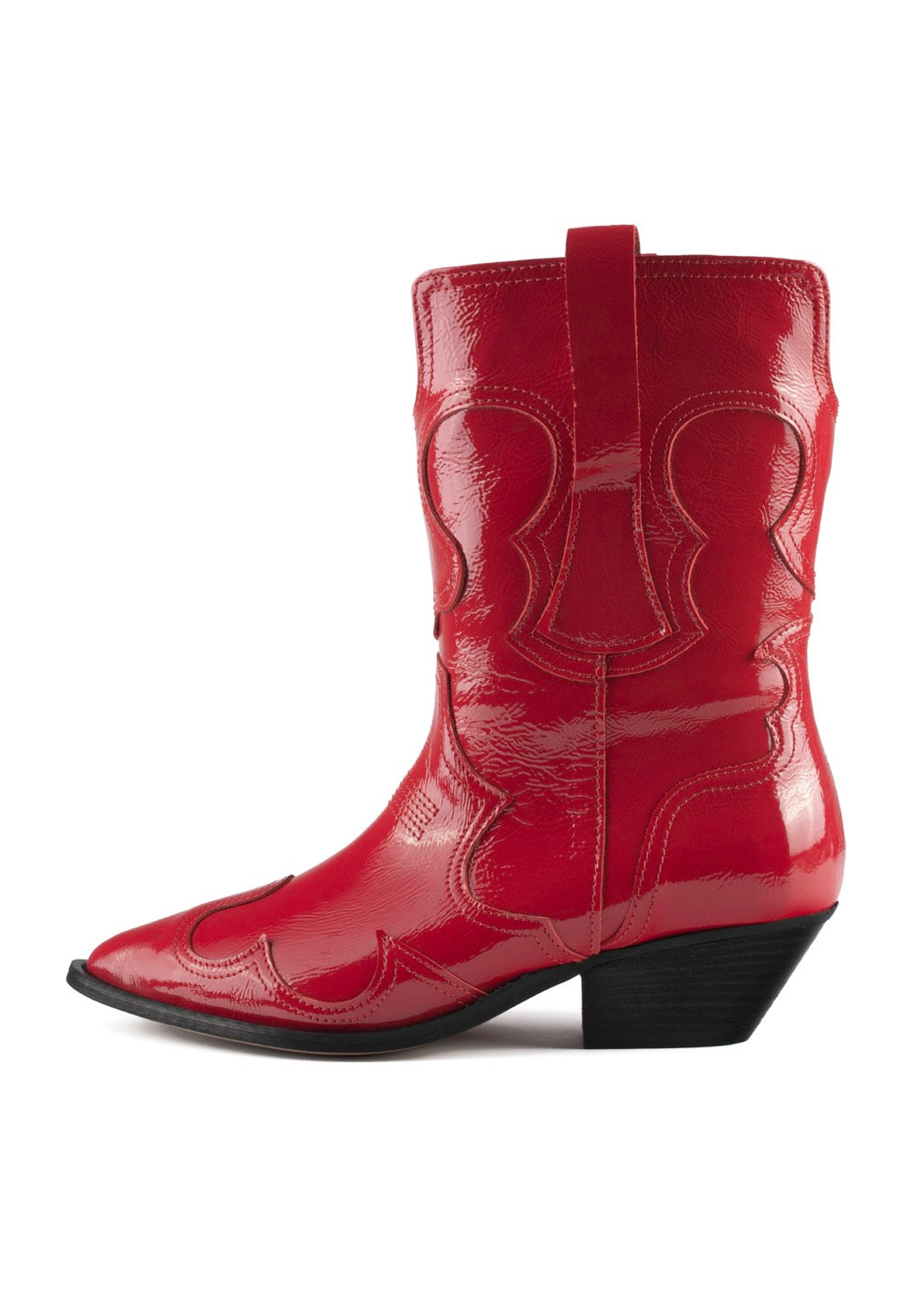 Rojo Botines Vino Tinto - Rojo