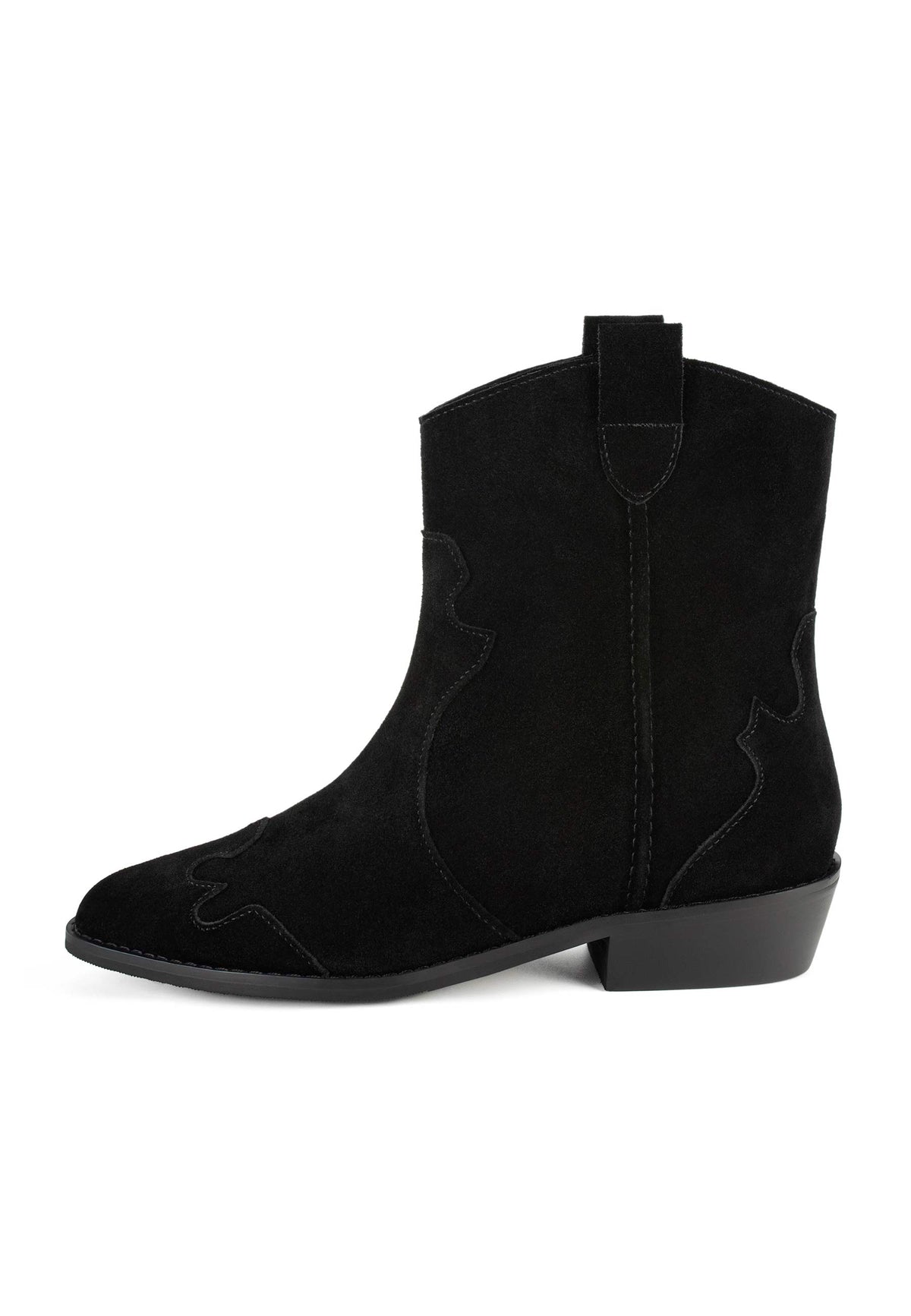 Walk Between Stars Ankle Boots - Black